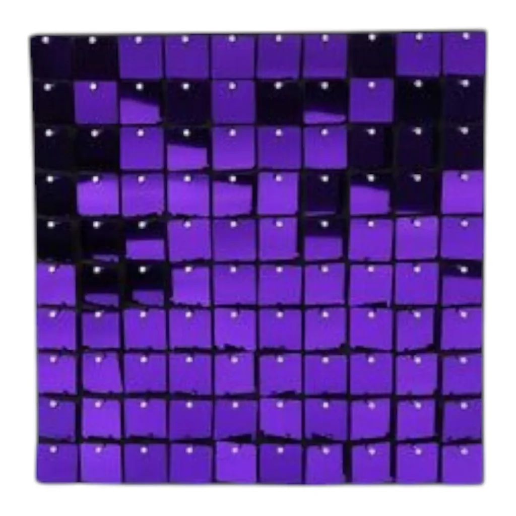 Purple sequin shimmer banner