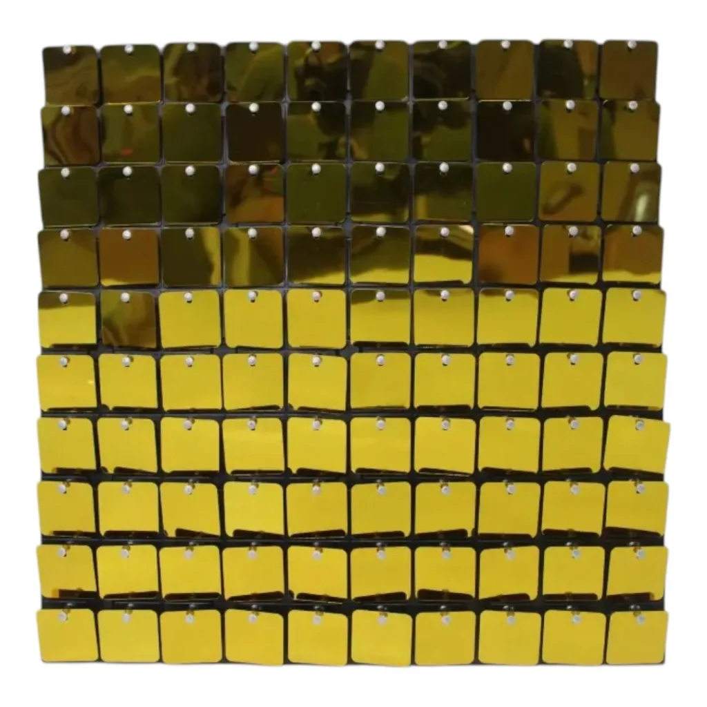 Gold sequin shimmer banner