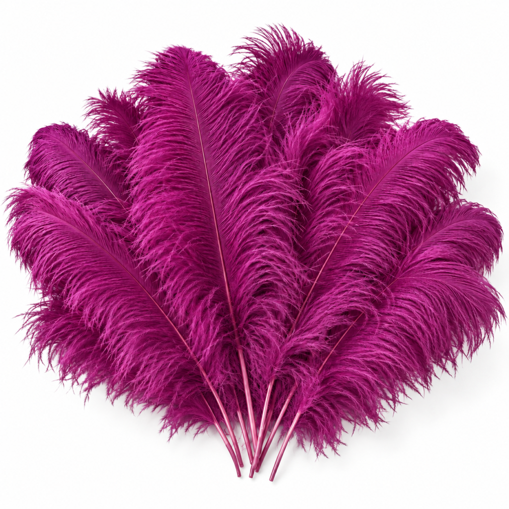 Deep pink feathers