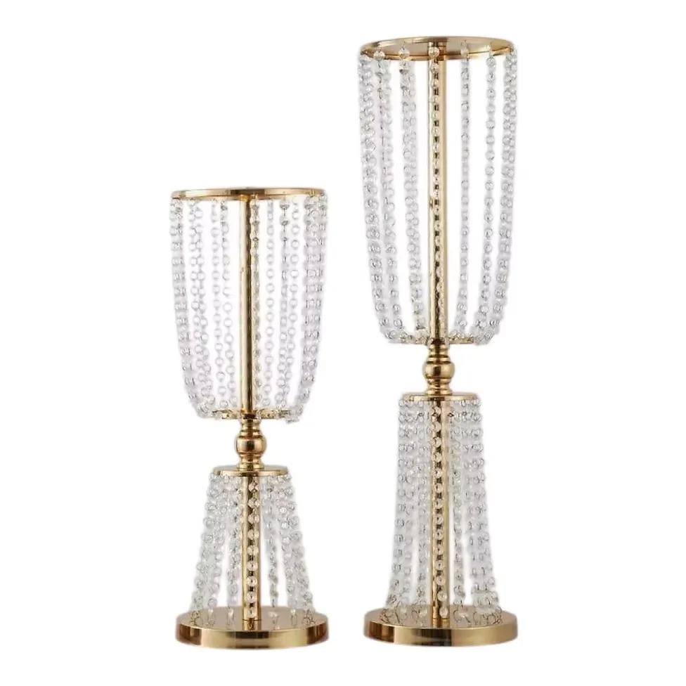 Gold flower stands