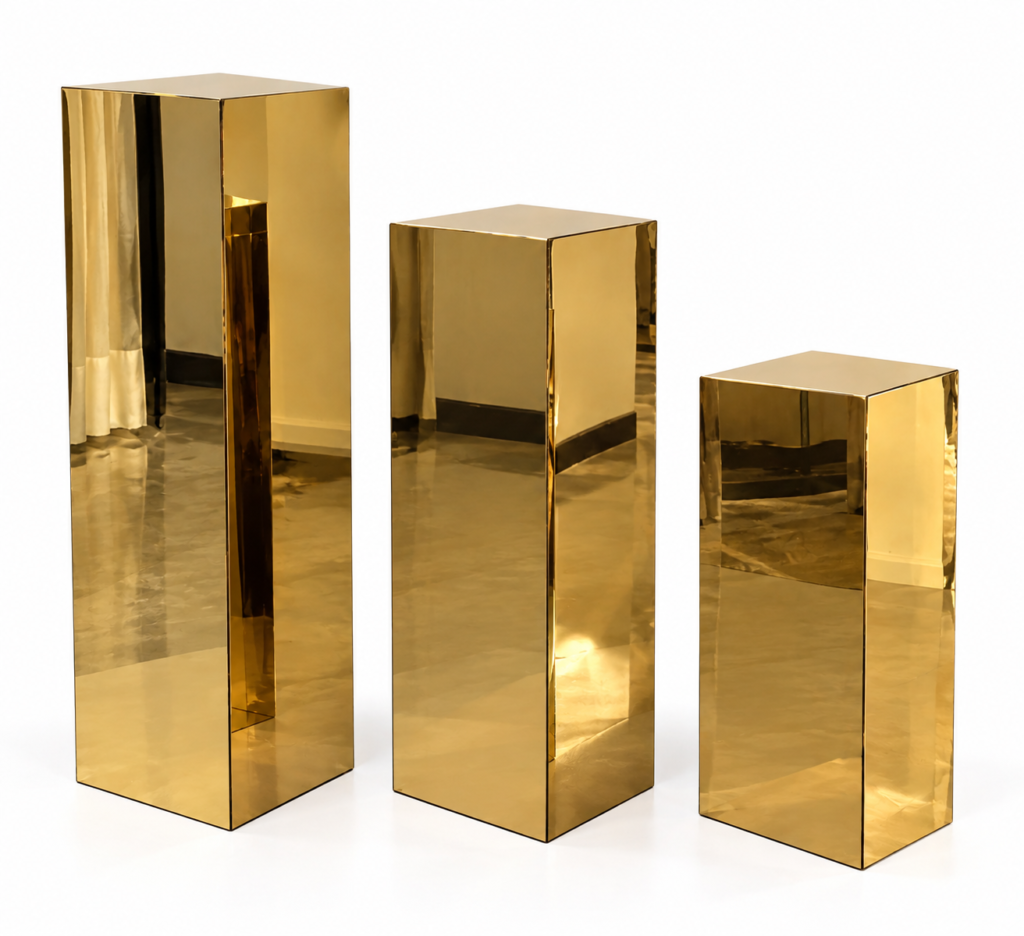 Gold mirror columns