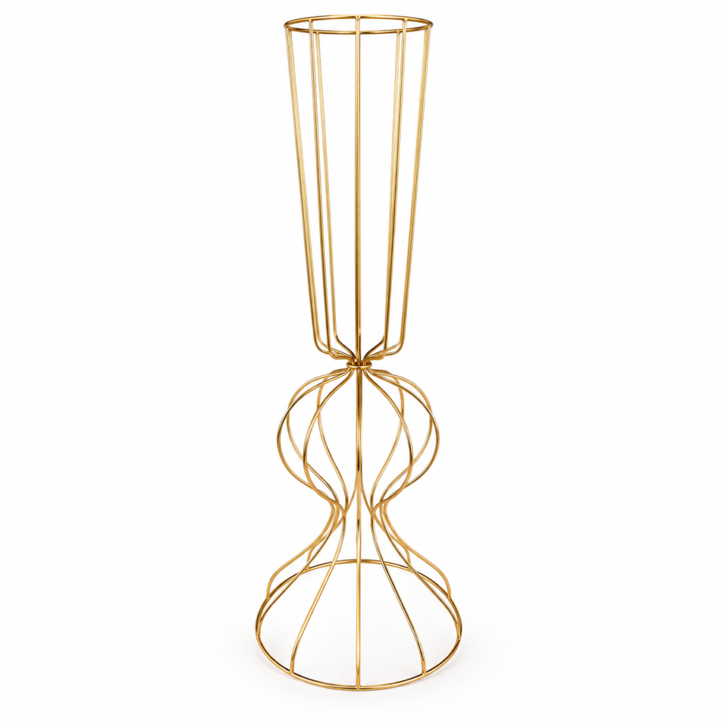 Gold hourglass stand