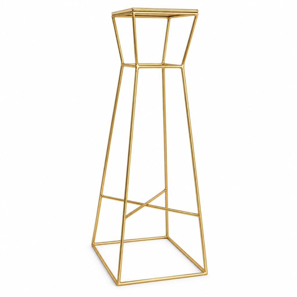 Gold geometric stand