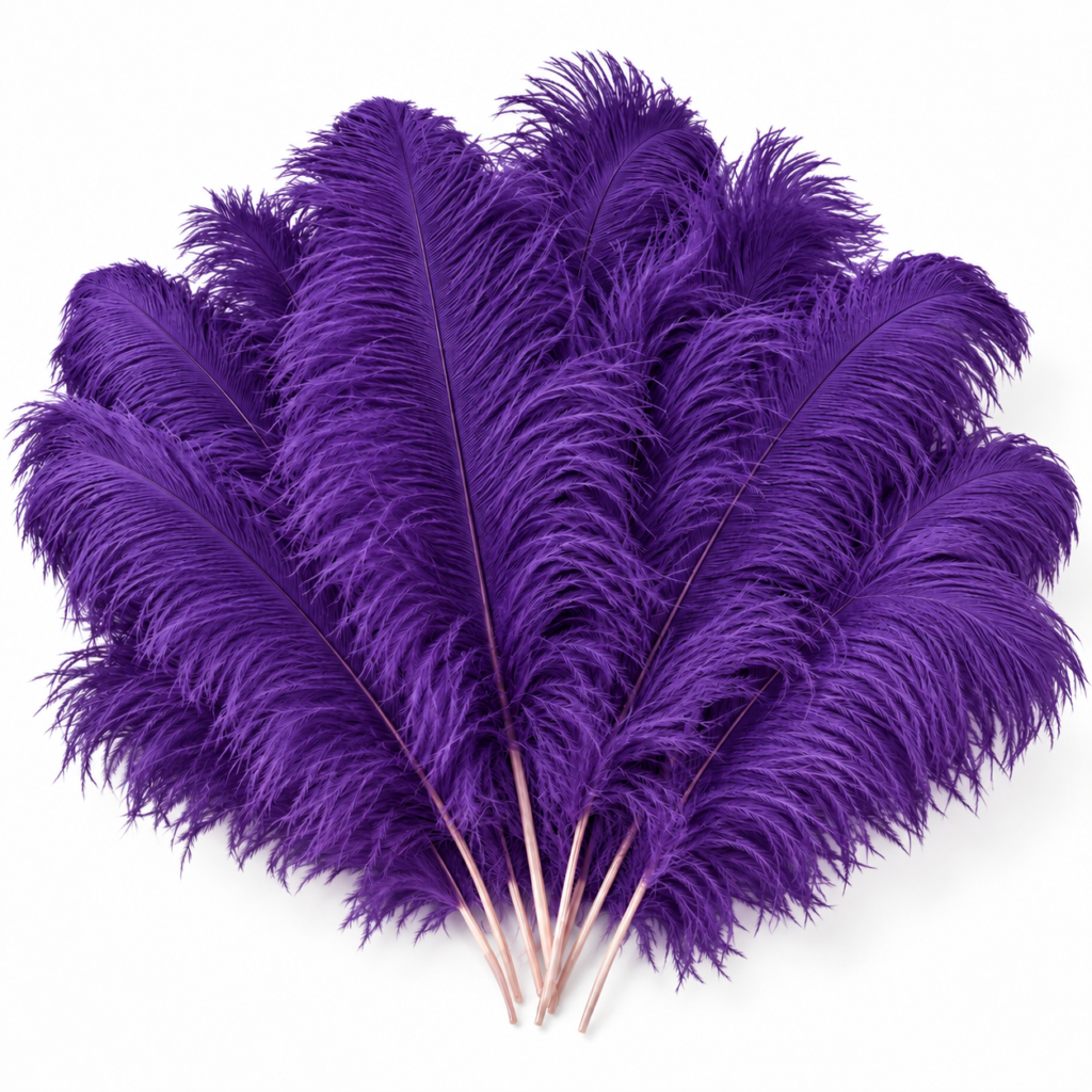 Purple feathers