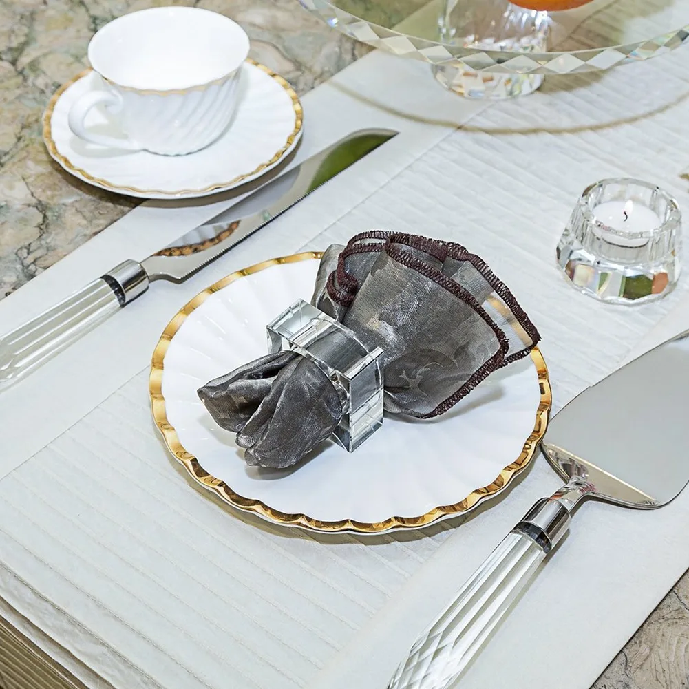 Crystal napkin ring — event decor rental