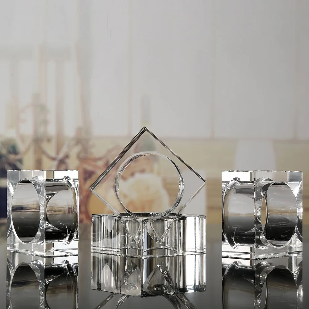 Crystal napkin ring — event decor rental