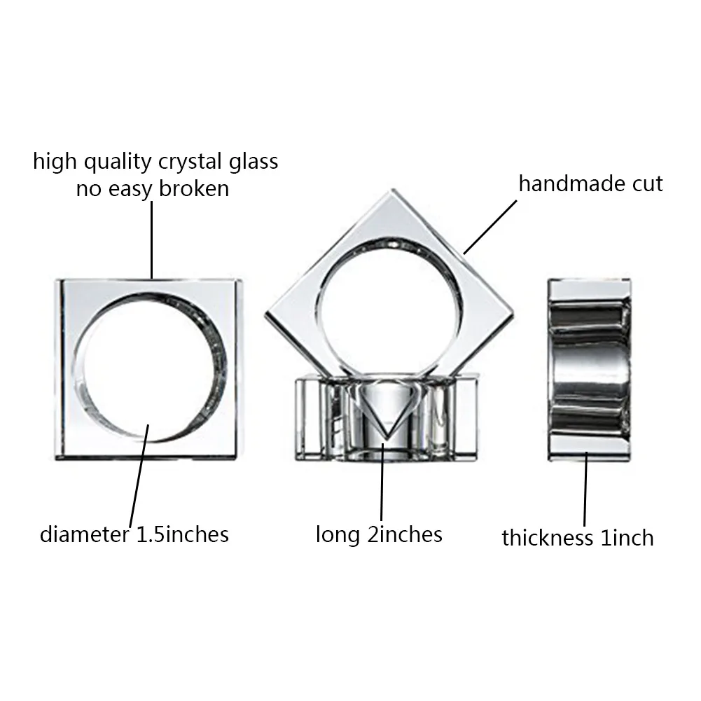 Crystal napkin ring — event decor rental