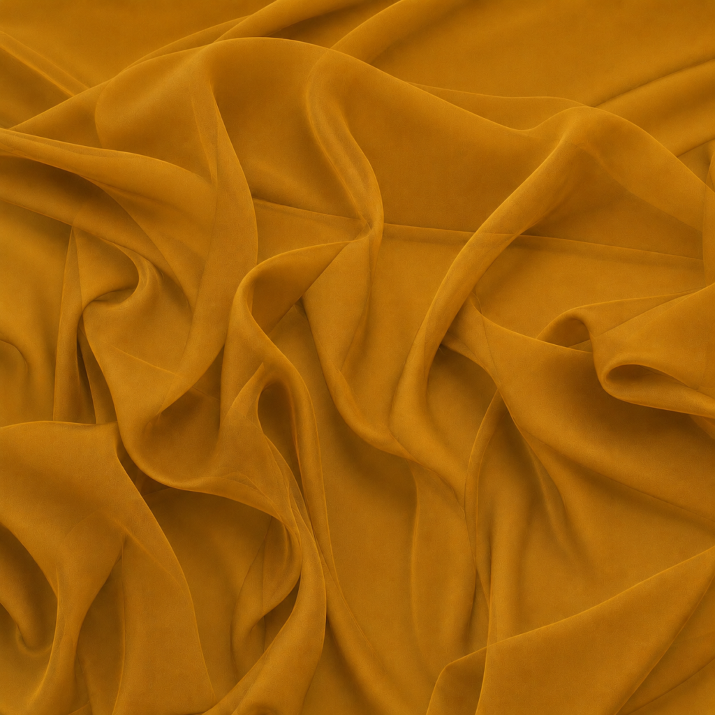 Drapery dark cheddar chiffon