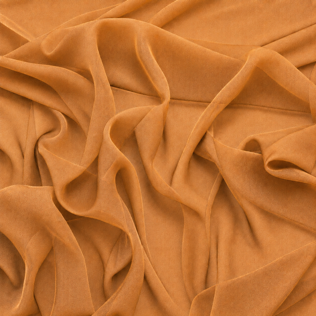 Drapery brown chiffon