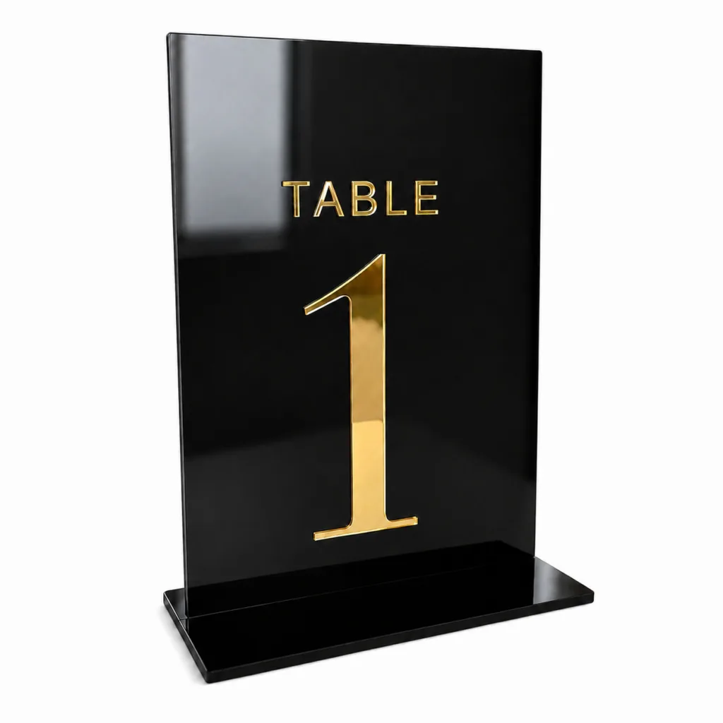 Black table numbers (1-20)