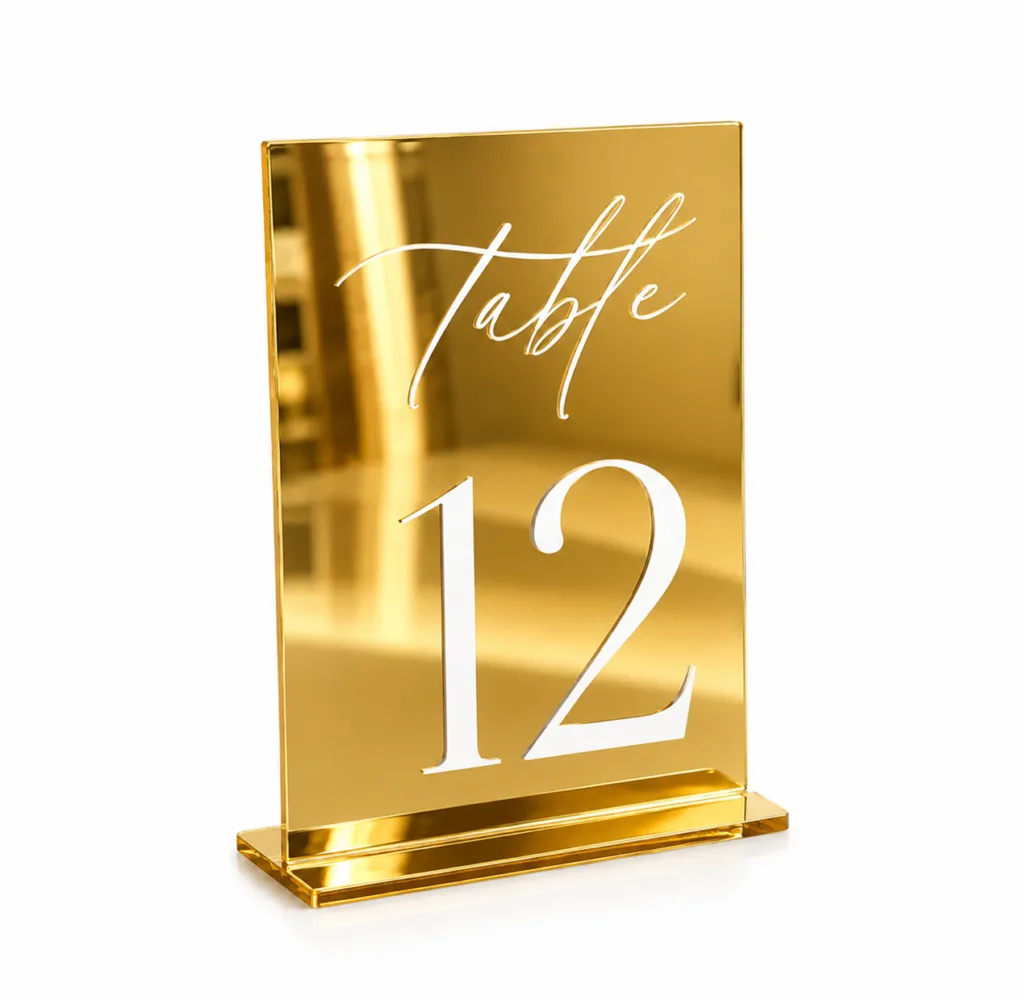 Gold table numbers (1-30)