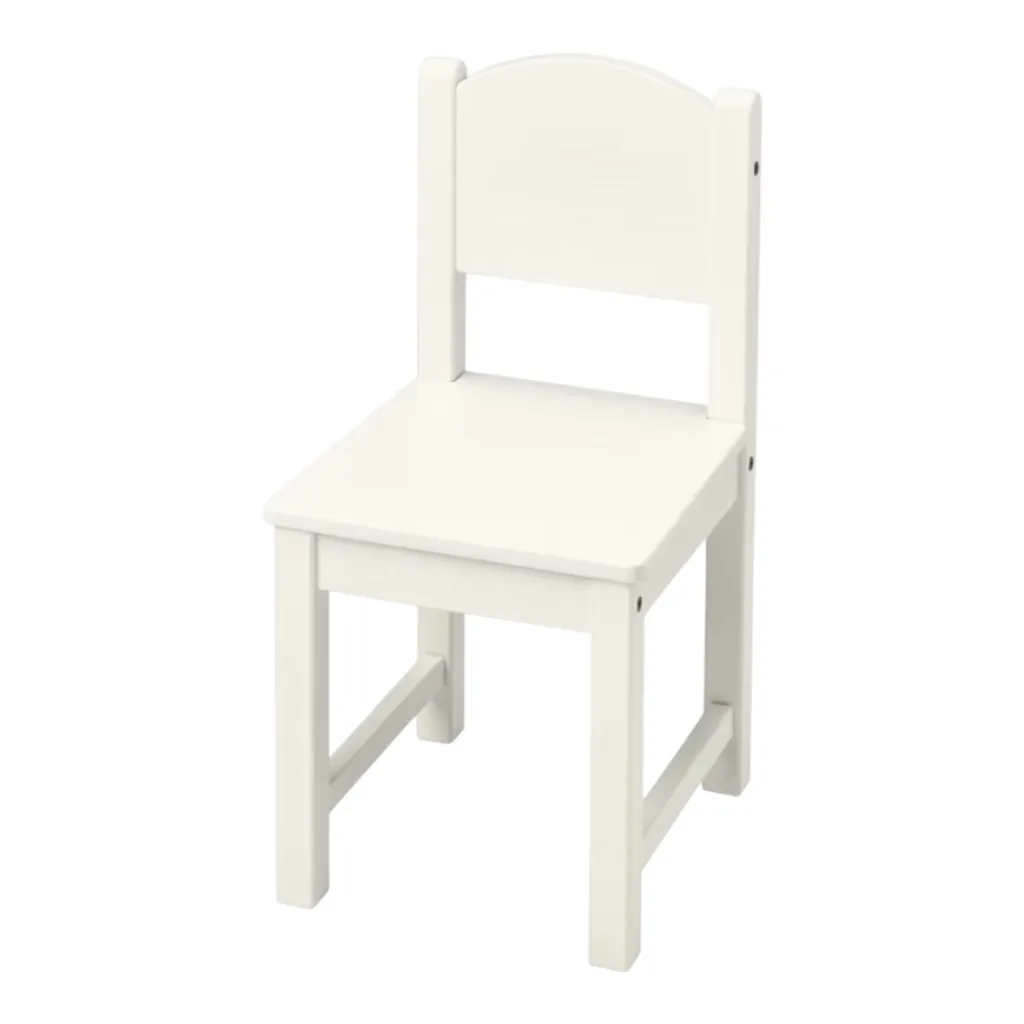 Kids chair white wood