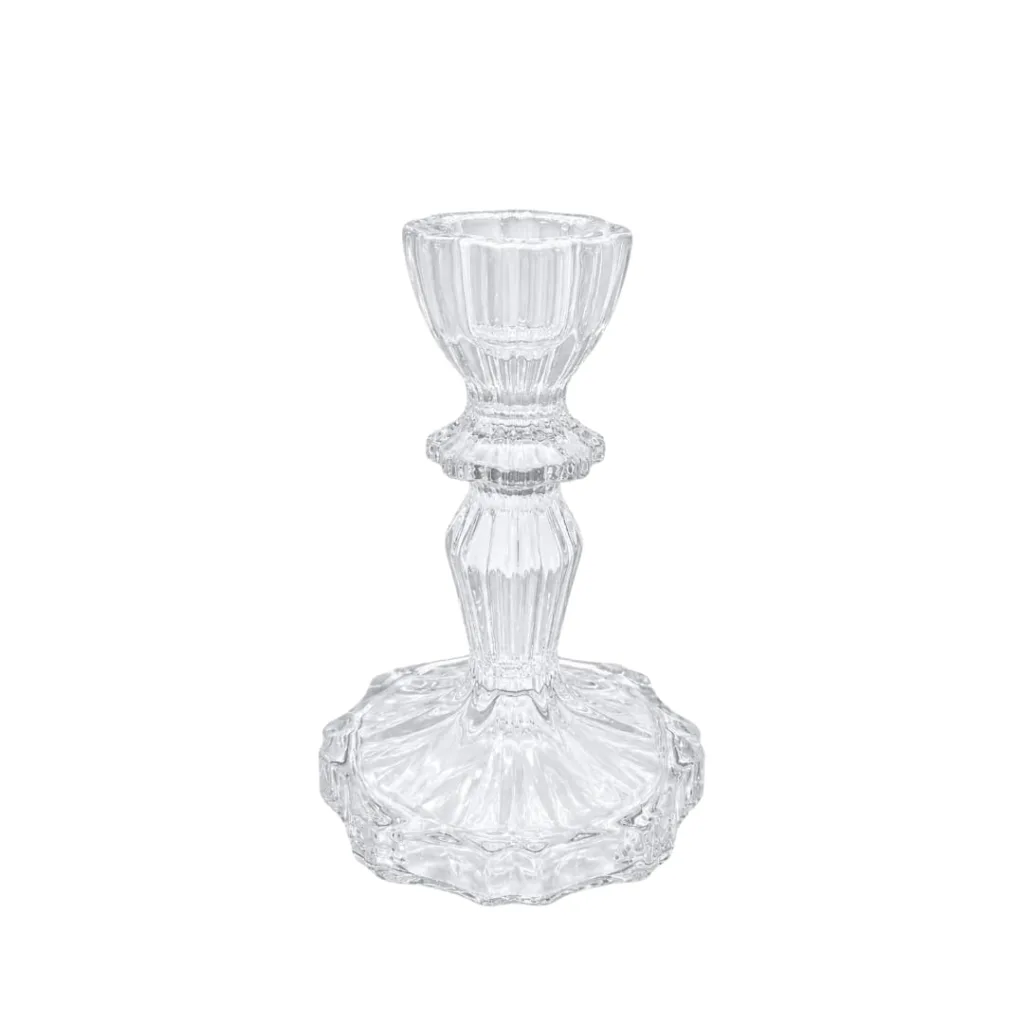 Glass candlestick