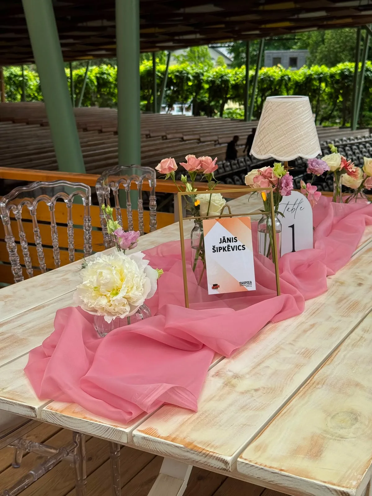 White table number (1-20) — event decor rental