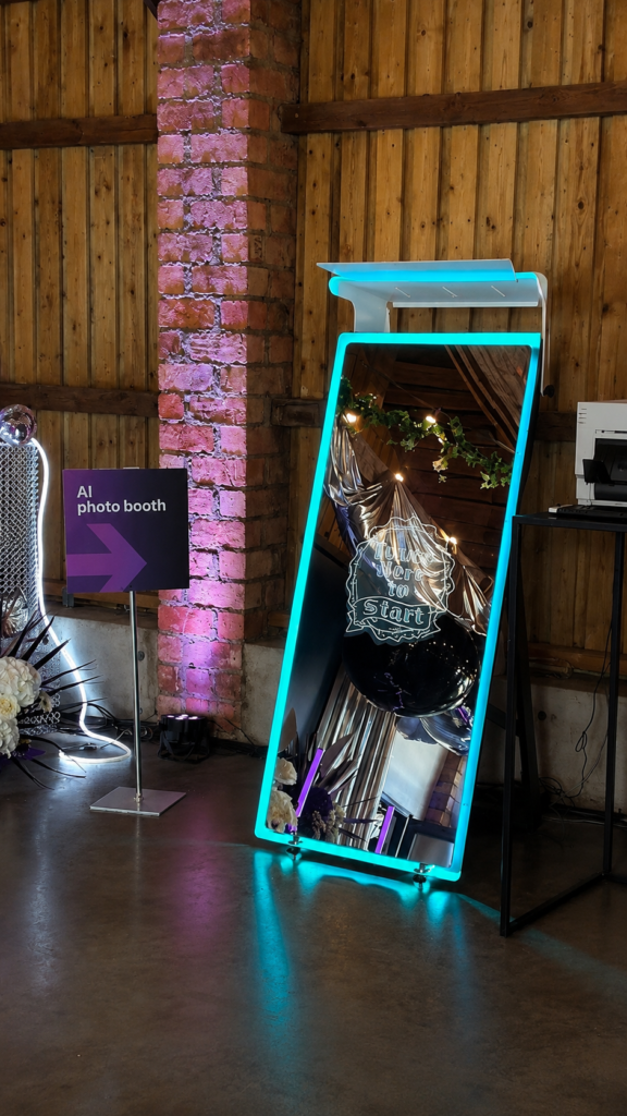 AI Neon mirror