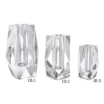 Crystal vase — event decor rental