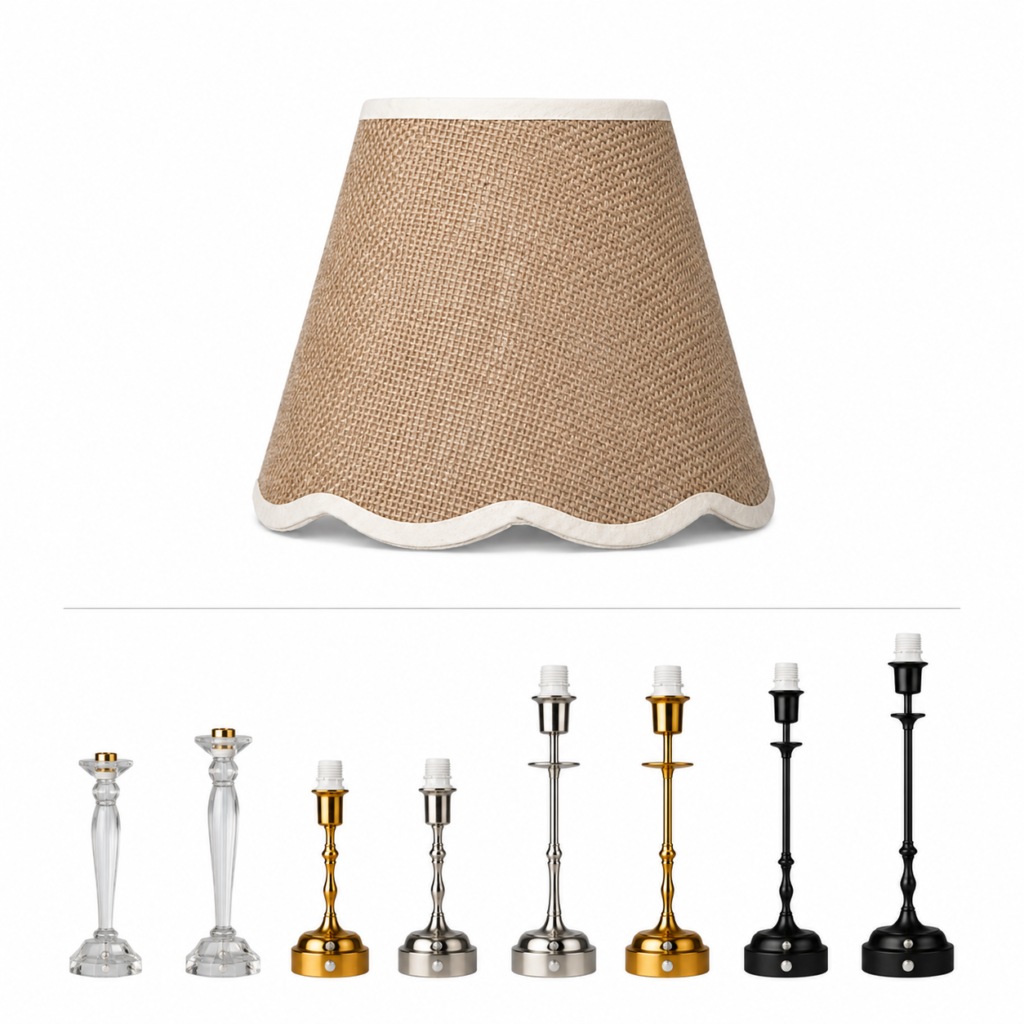 Light brown table lamp