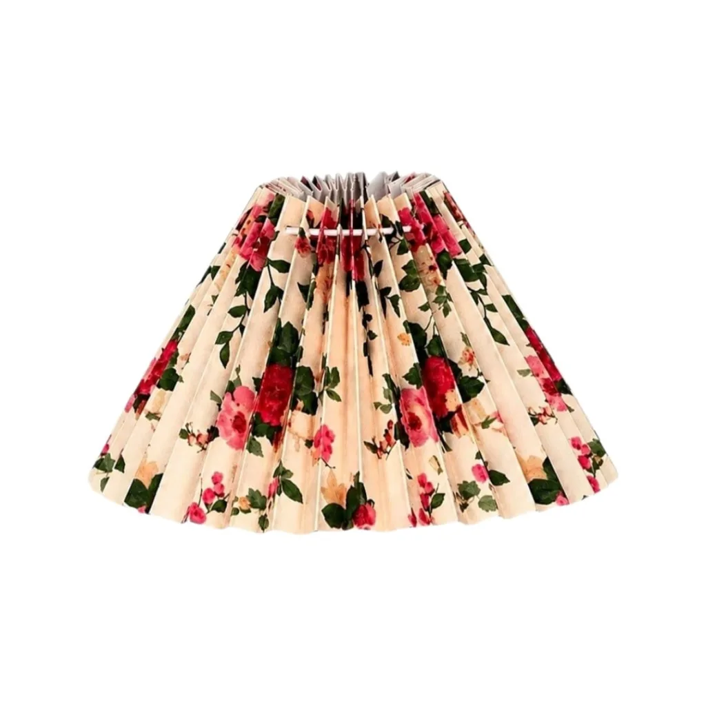 With flower print