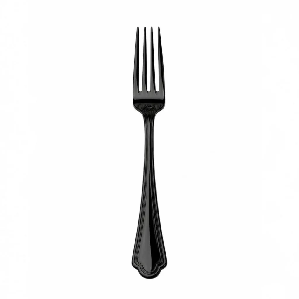 Black dinner fork