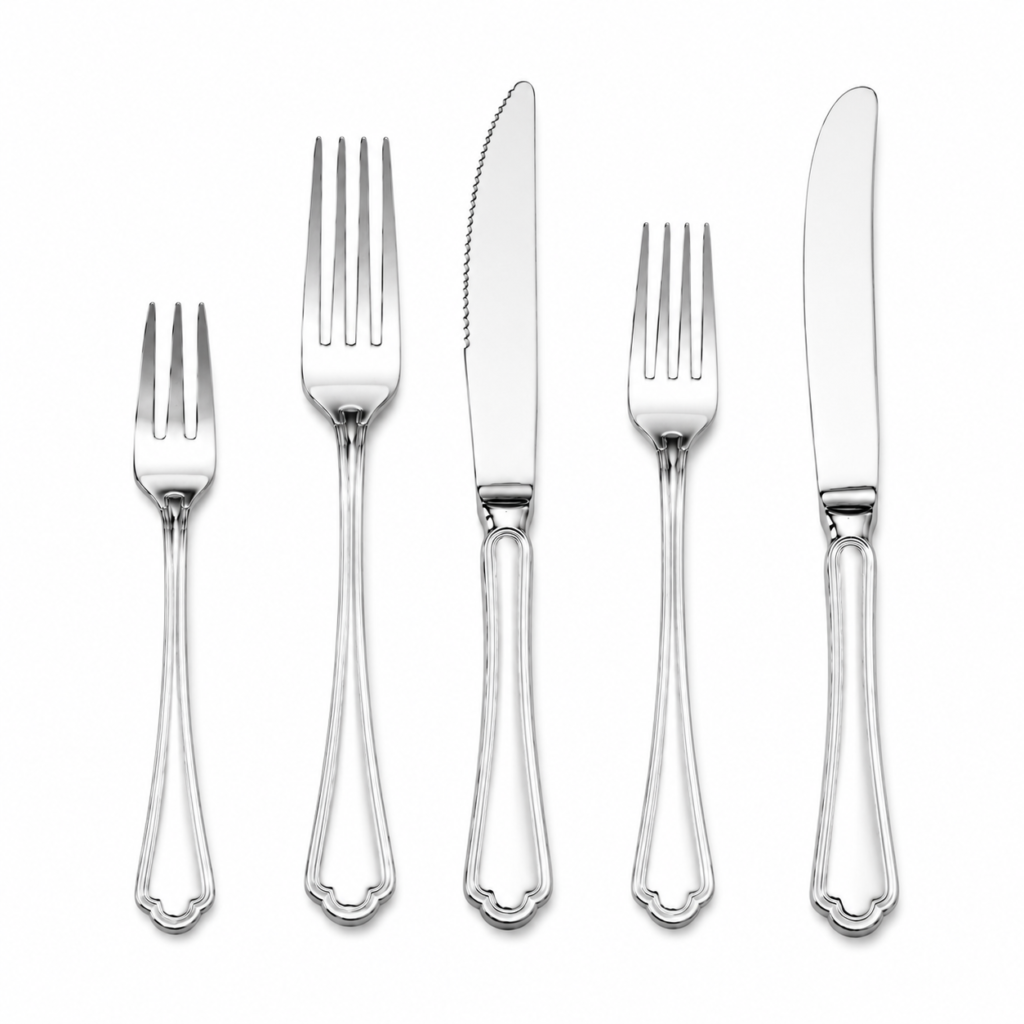 Silver cutlery set – 5 pieces