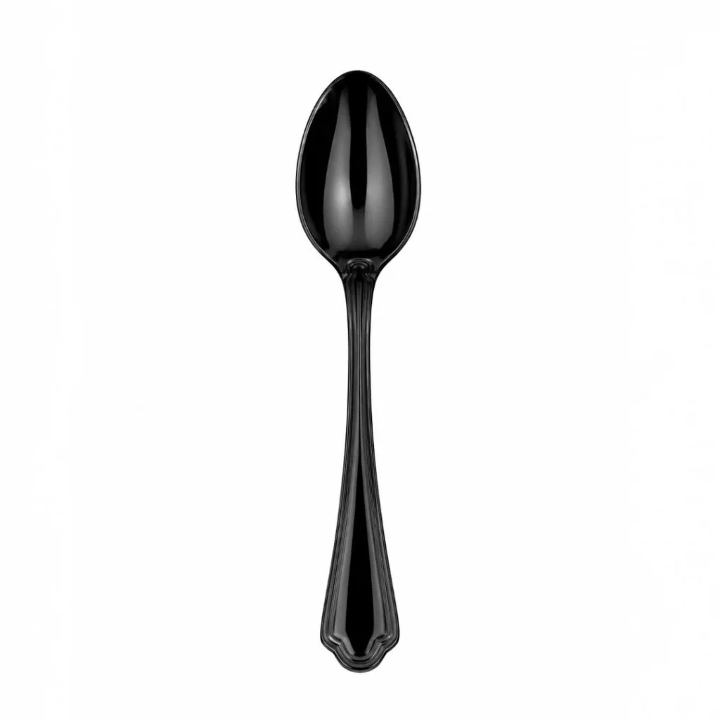 Black dessert spoon