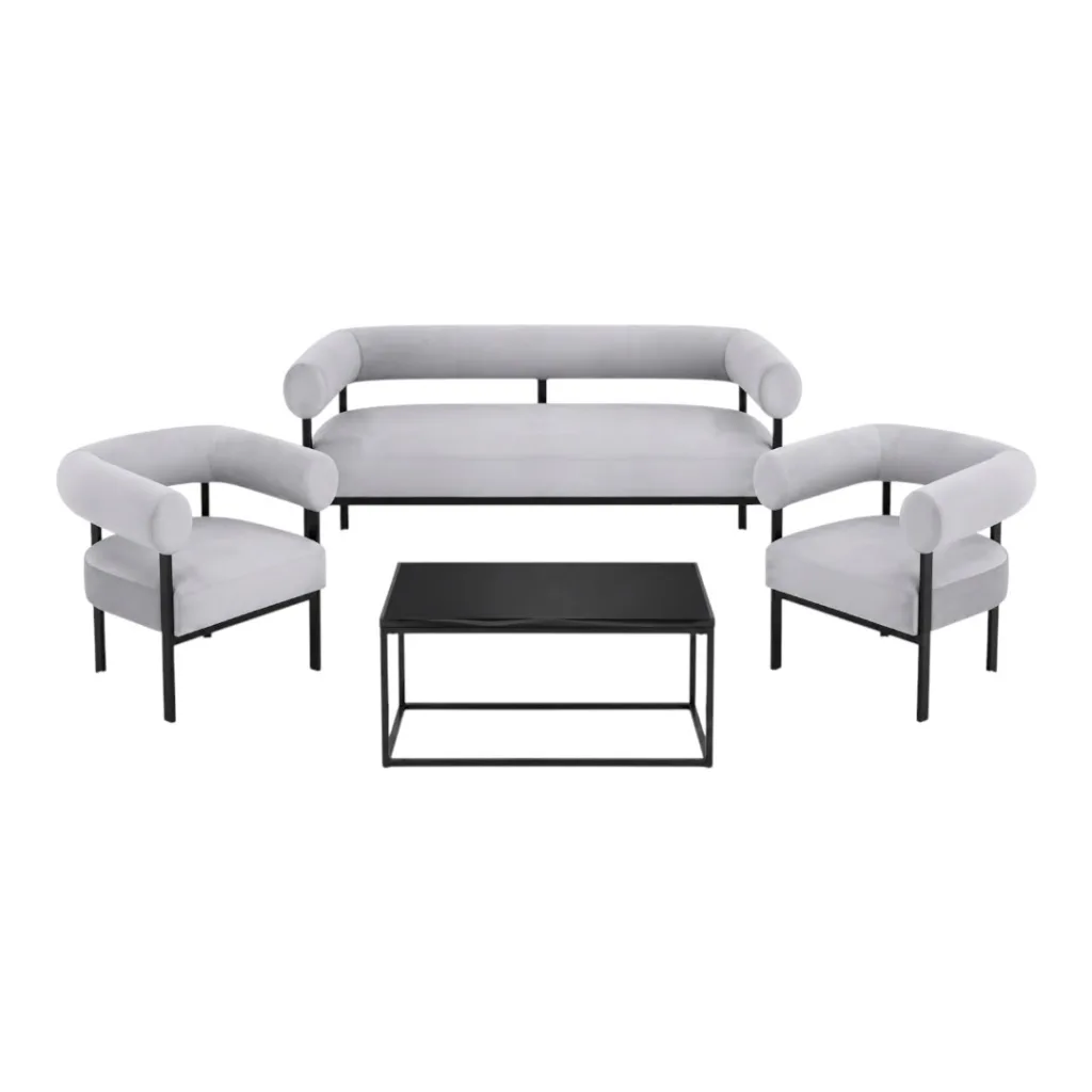 Gray lounge zone set
